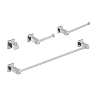Cube 4 - Piece Bathroom Hardware Set