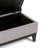 Oregon 42"W Upholstered Linen-Look Fabric Contemporary Rectangular Lift-Up Storage Ottoman Bench with Tray and Hidden Storage