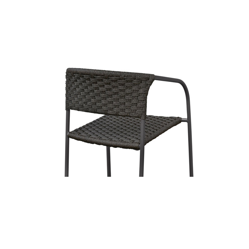 Outdoor Dining Armchair, Brown, Brown