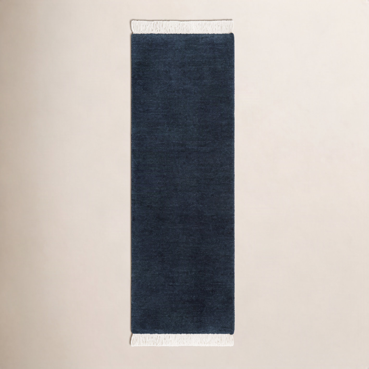 Clio Hand-Loomed Cream Wool Rug, Runner 3' x 10'