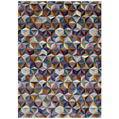 Tapis à motif géométrique hexagonal Modway Arisa