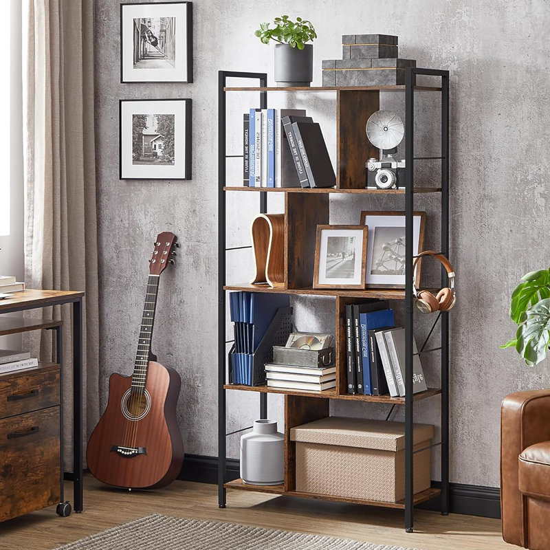 Abdulbaki 150cm H x 74cm W Metal Etagere Bookcase