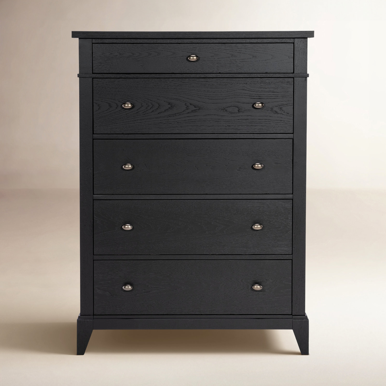 Mya 5 Drawer Dresser, Black