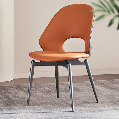 18.11"Orange Casual Carbon steel Dining Chairs