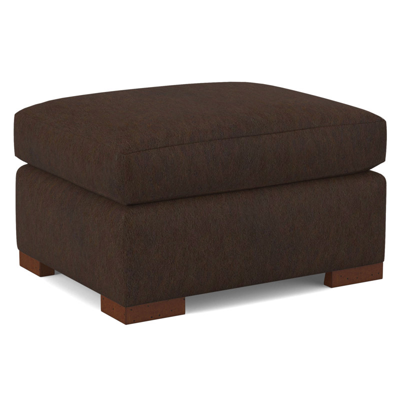 Square Ottoman, Applause Choco Suisse, Weathered Gray