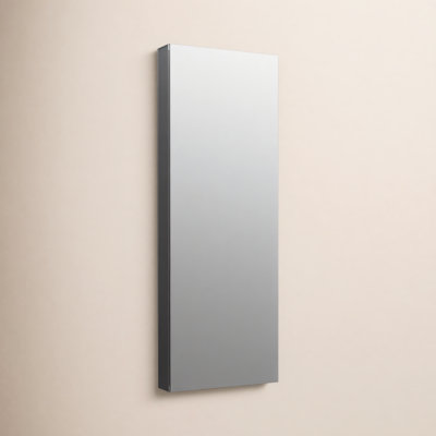 Maxstow Surface Mount Frameless Medicine Cabinet with 4 Fixed Shelves