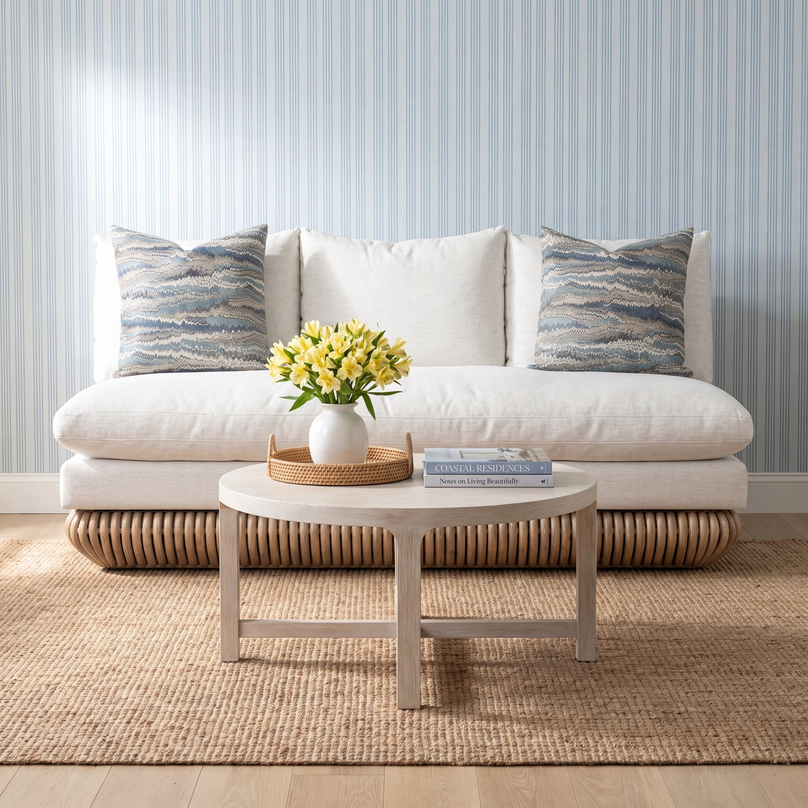 Livy Upholstered Sofa, Pumice, Snow Crypton Performance; 0884-91