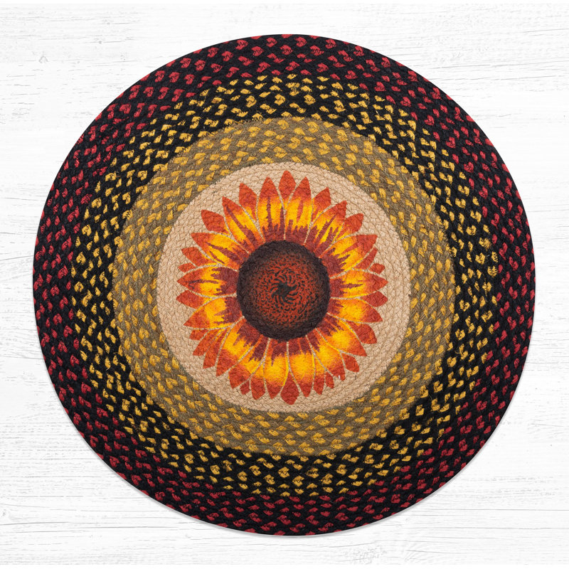 Tapis imprimé tournesol