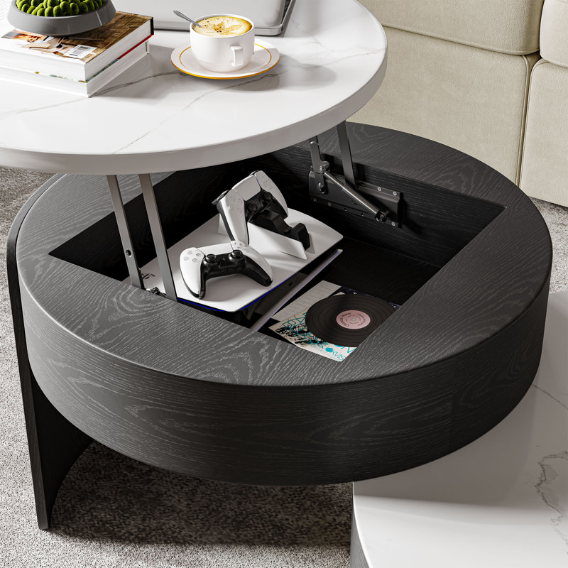 Table basse gigogne, Noir