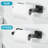 Black Toilet Paper Holder Towel Ring