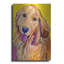 Art mural en métal luxueux «Molly» par Pat Saunders-White, 12 po x 16 po