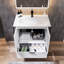 Meuble-lavabo 24 po Gritton avec pieds métalliques noirs-1077373471