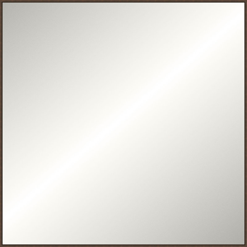 Floater 2 Solid Wood Mirror, Square, 49.25" x 49.25", Bronze