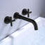 Robinet de salle de bain mural espacé à 2 poignées à 2 poignées Topcraft-71911812