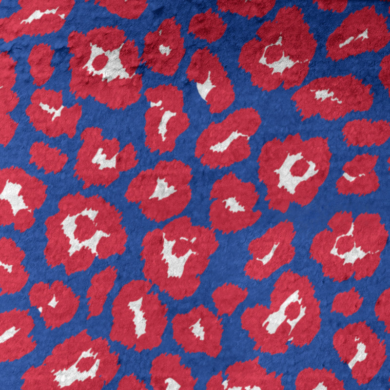 Everdene Bath Towel, Microfiber, Blue/White/Red