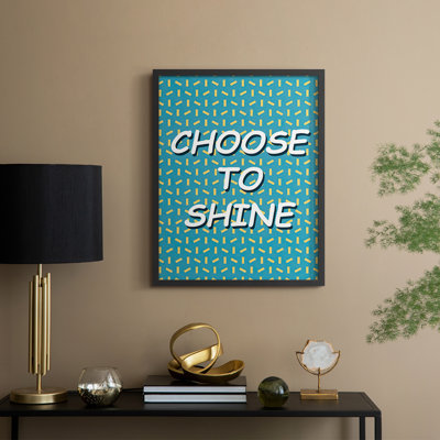 «Shining Day II», reproduction encadrée - bois massif