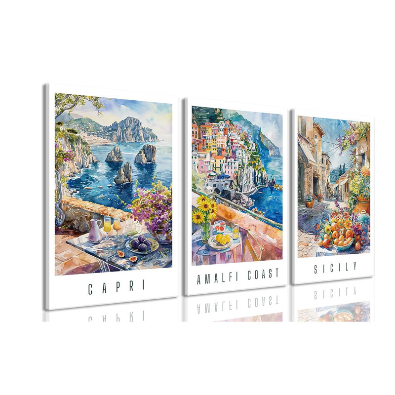 3 Piece Wrapped Canvas Print