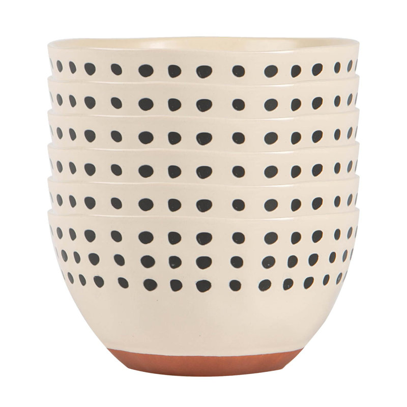 Set of 6 Ceramic Cereal Bowl