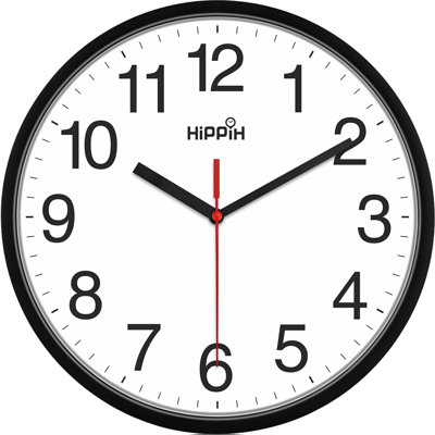 Horloge murale noire HIPpiH