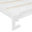 Lit escamotable mural avec grand espace de rangement et rayures