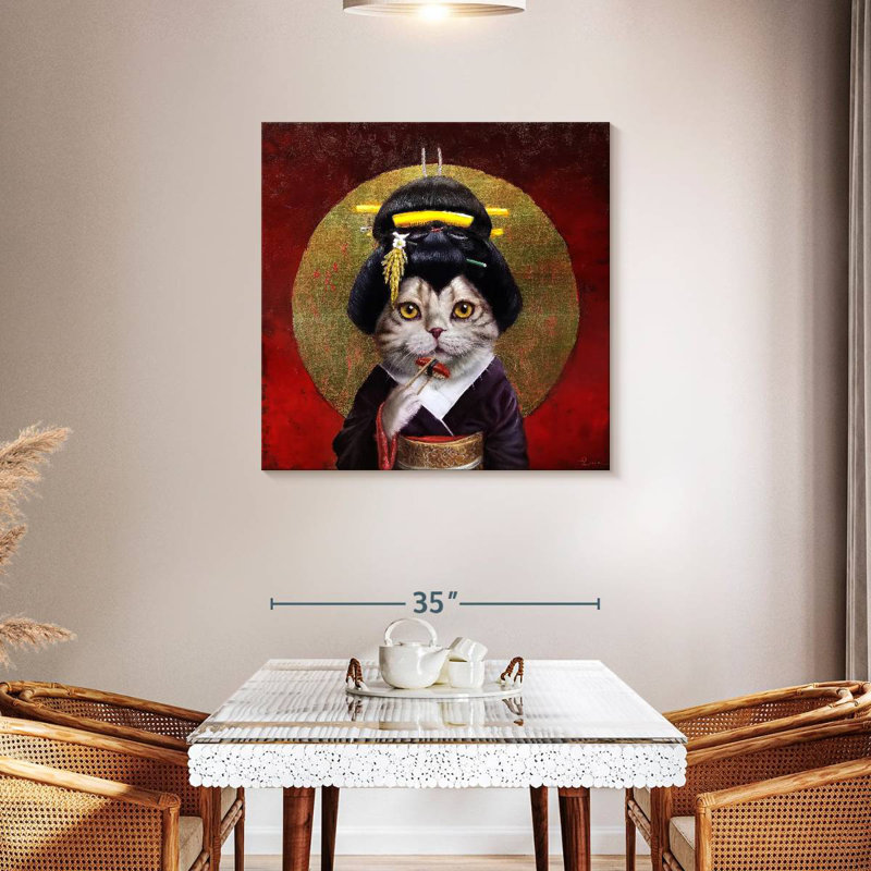 Ketti Kyoto Kitty, 36" H x 36" W