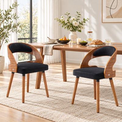 Chaises d'appoint rembourrées avec dossier rembourré