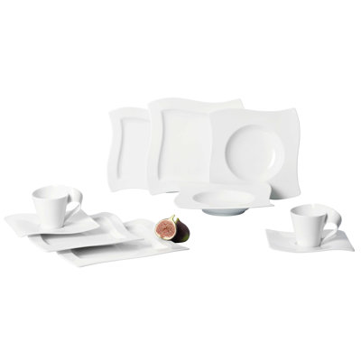 Villeroy & Boch New Wave 30 Piece Dinnerware Set, Service For 6 In Cream
