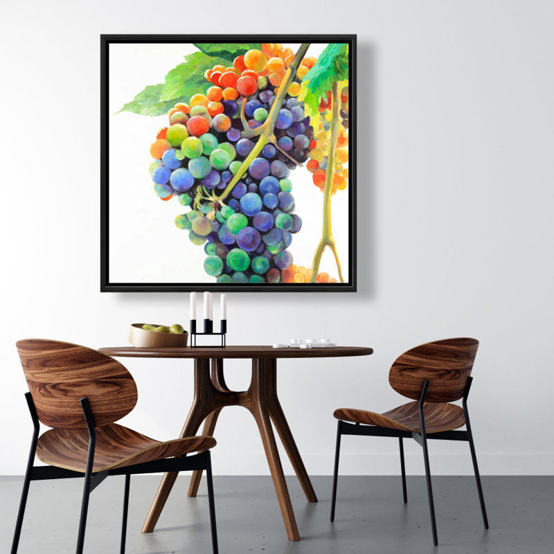 «Colorful Bunch Of Grapes» sur toile, H 36 po x l 36 po x P 1,5 po