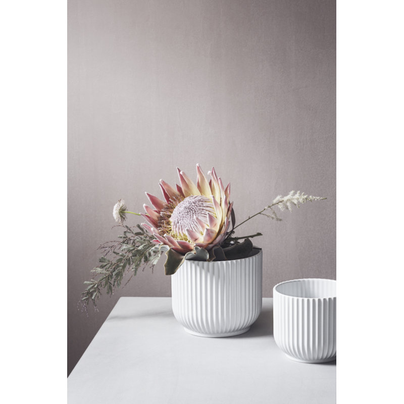 Table Vase, 6.3" H x 7.1" W x 7.1" D