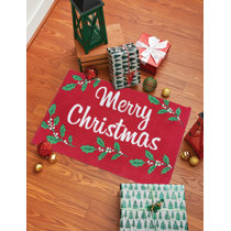 Heruiker Christmas Rugs 23”x70”Christmas Decorative Doormat Indoor