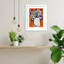 «Galya Lovely Flower Bouquet (orange Version)» par Treechild, impression sur bois encadrée-100159792-100159777