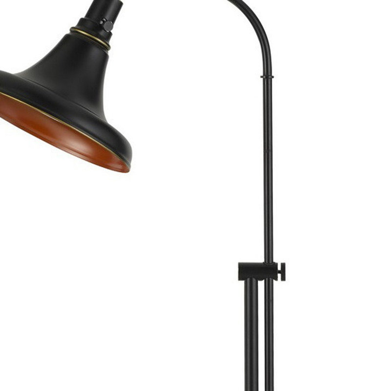 Lampe sur pied ajustable 58 po avec abat-jour bronze