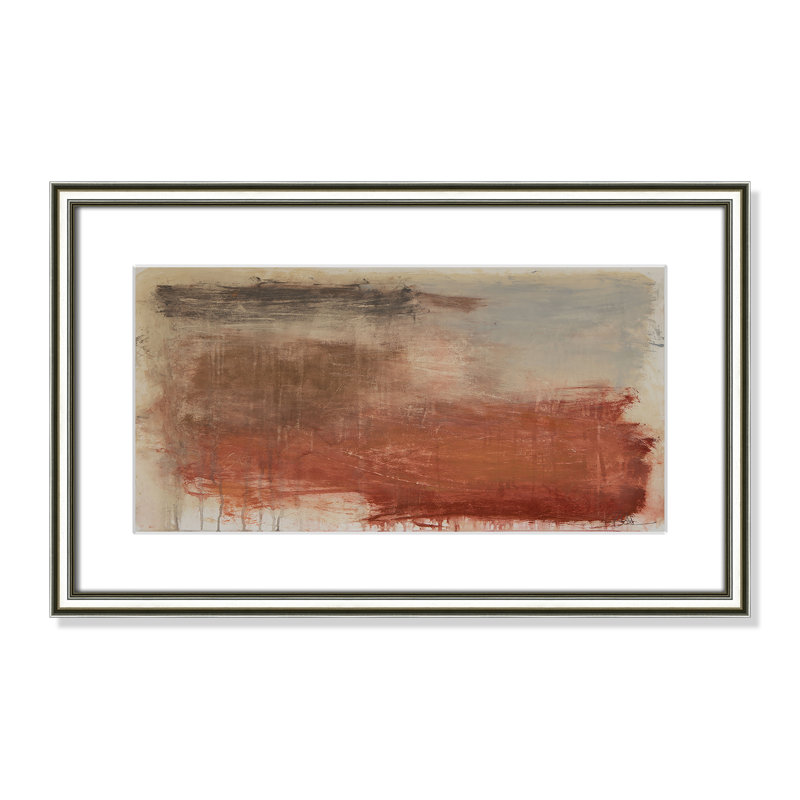 «Autumn Over The Rivera» par Casa Fine Arts, H 14,25 po x l 22,25 po x P 0,875 po, Reproduction encadrée avec passe-partout