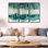 «Birch Forest Wall Art, Mystical Woods Canvas - Cristobal», ensemble d'art mural encadré sur toile 3 pièces
