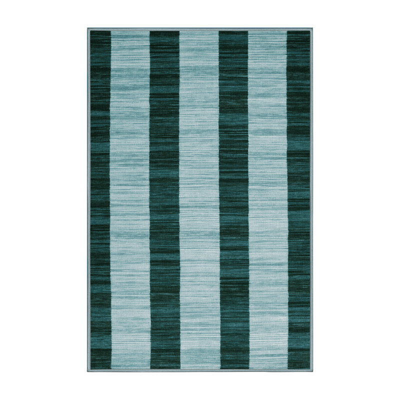 Tapis botanique lavable à la machine, Rectangle 5 pi x 8 pi