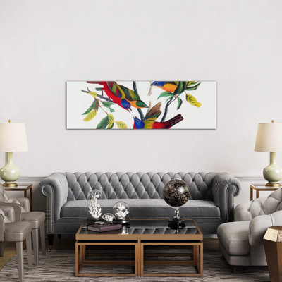 Painted Bunting by John Audubon - Panoramic Painting on Canvas