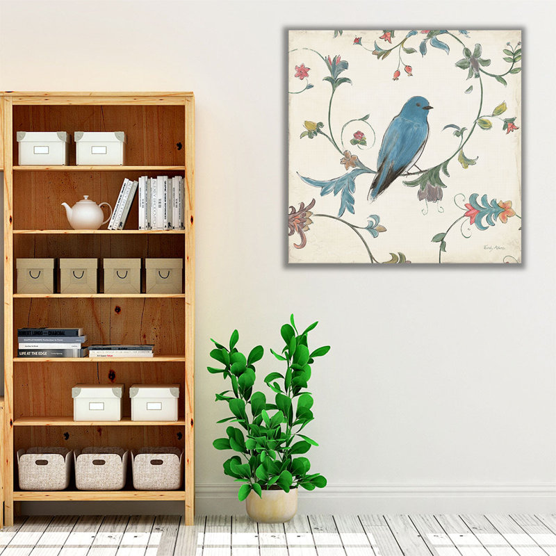 «Birds Gem I», reproduction d'art sur toile, H 12 po x l 12 po