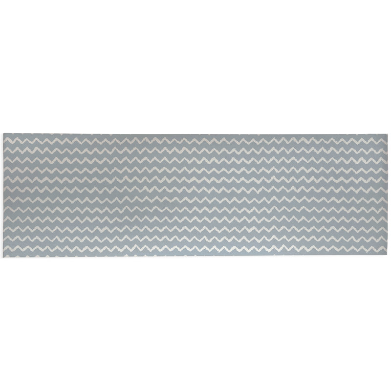 Chevron Wave Non-Slip Outdoor Rug, Runner 2'6" x 8'
