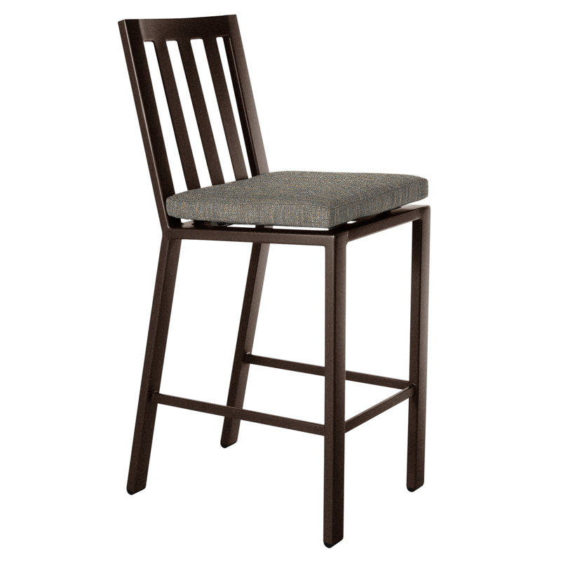 Aris Outdoor Bar Stool, Harris Stone, Copper Creek, 27.75"