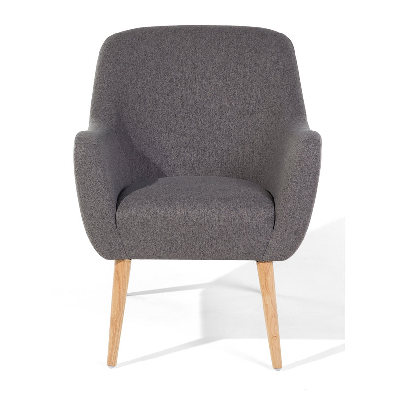 Desmond Upholstered Armchair, Grey, Brown