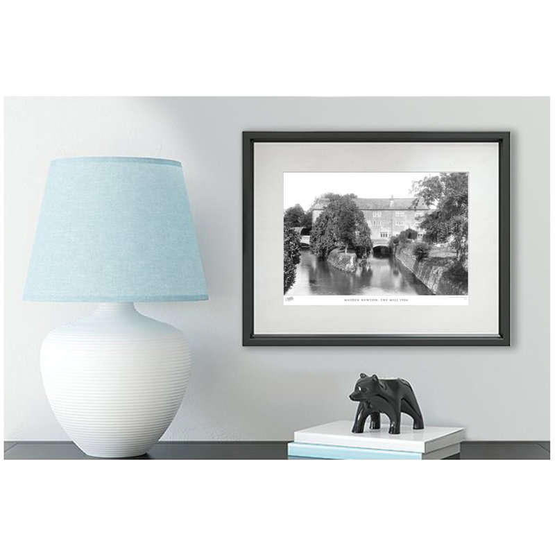 Maiden Newton, The Mill 1906 by Francis Frith - Single Picture Frame Print, 40cm H x 50cm W x 2.3cm D