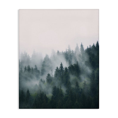 "Stupell Industries Misty Forest Trees", art mural sur toile par Sissi et Seb