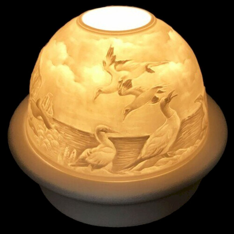 Photophore de table en porcelaine 4 po