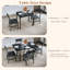 Ensemble de table de salle à manger pliable 7 pièces-979437210-979437212-998120866