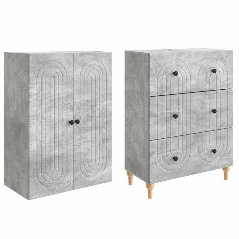 Storage Cabinet, Concrete Grey