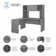 Echo 2 Piece L-Shape Computer Desk Office Set with Hutch