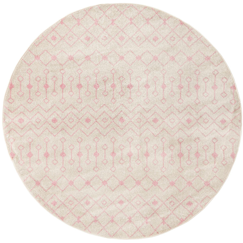 Tapis en polypropylène tissé à la machine Briehn, Rond 7 pi 10 po