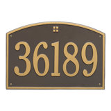 Cape Charles 1-Line Wall Address Plaque