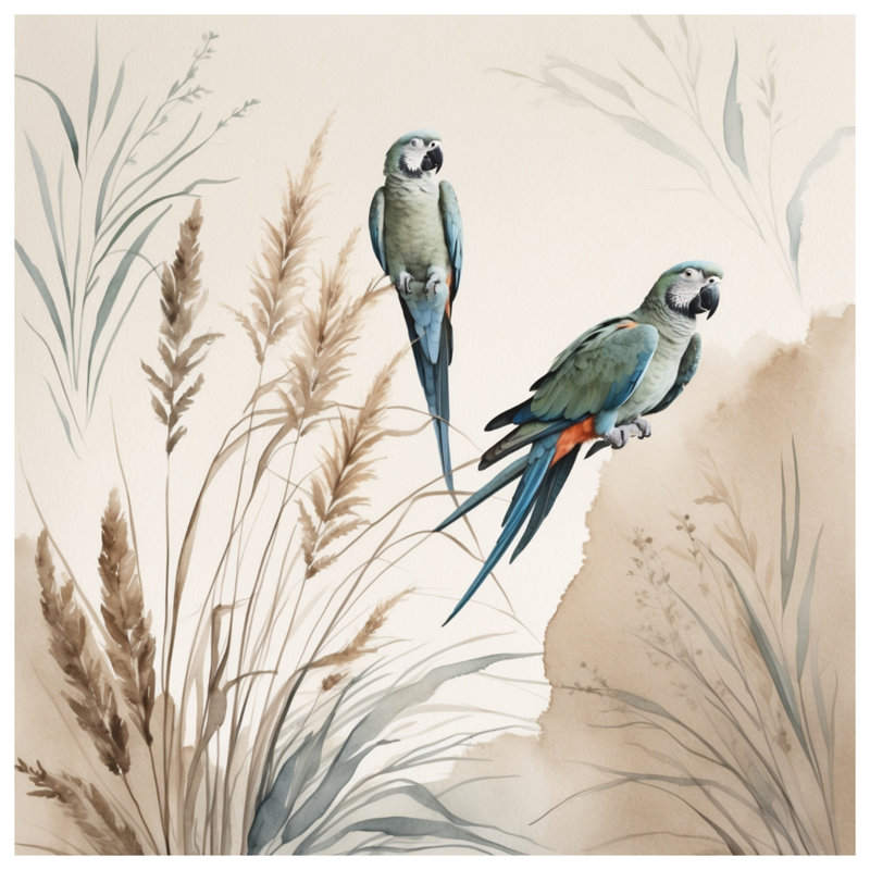 Parrots In Natural Habitat Comforter, Twin