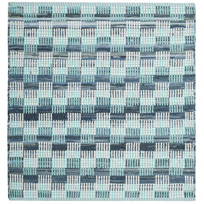 Haqeem Hand Woven Cotton Geometric Rug